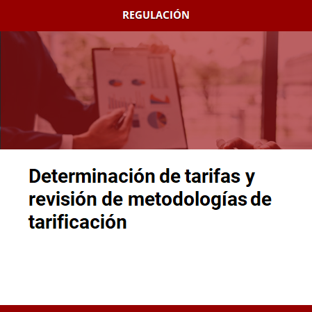 Determinación de tarifas y revisión de metodologías de tarificación